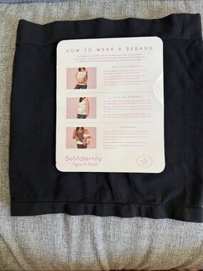 BeMaternity Black Stretch Maternity Belly Band